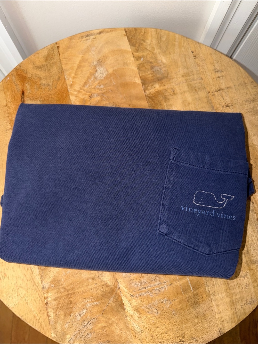 Vineyard Vines Navy Whale Pocket Tee